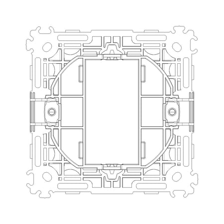 Vimar ARKÉ 1-Module Mounting Frame, With Claws, For 60 mm Round Boxes — Quality Boat Parts