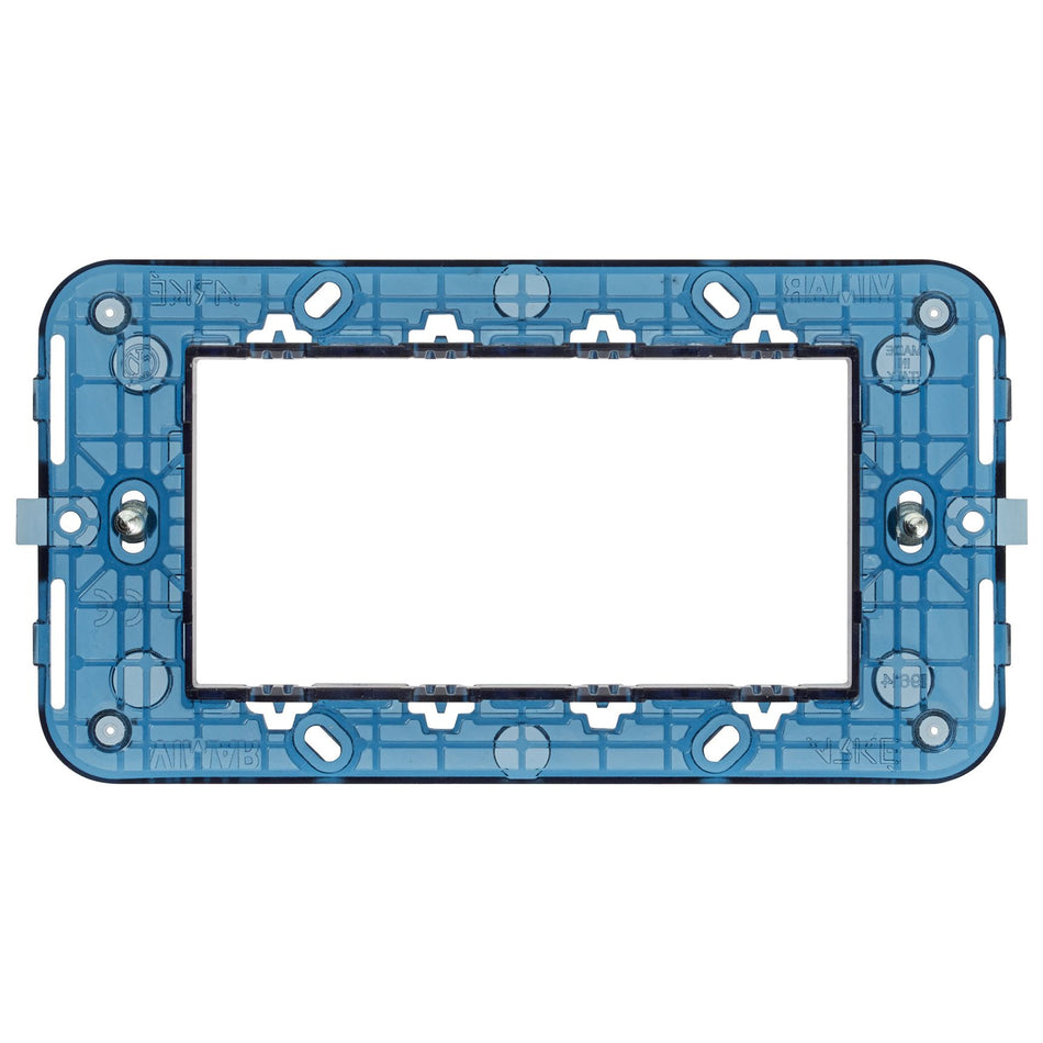 Vimar Arké 4-Module Mounting Frame, With Screws, Thermoplastic, Flush-Mount — Quality Boat Parts