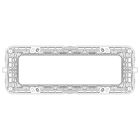 Vimar ARKÉ 7-Module Mounting Frame, For 6/7-Module Mounting Boxes, Flush-Mount, With Screws — Quality Boat Parts