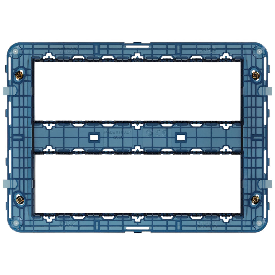 Vimar ARKÉ 14 (7+7)-Module Mounting Frame, For V71320/V71620/V71720 Flush and 09920 Surface Boxes, With Screws, Thermoplastic — Quality Boat Parts