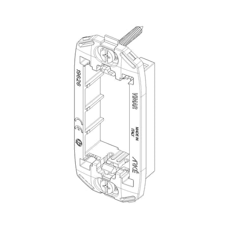 Vimar ARKÉ 1-Module Panel Mounting Frame, With Screws, Thermoplastic, Front-Side Mount, Horizontal and Vertical — Quality Boat Parts