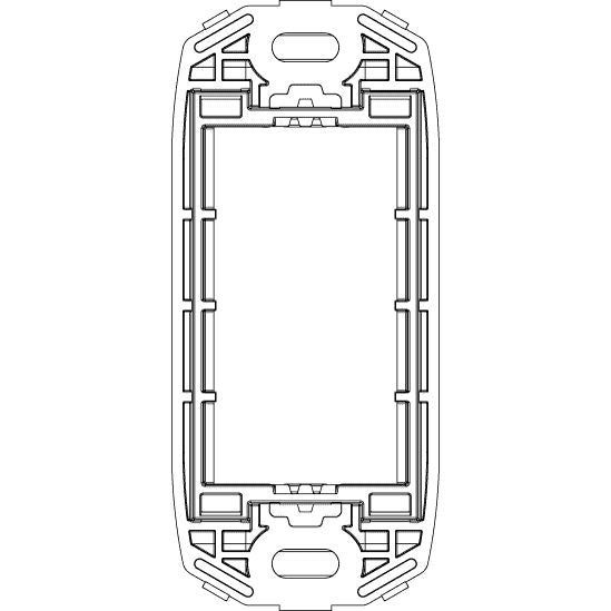 Vimar ARKÉ 1-Module Panel Mounting Frame, With Screws, Thermoplastic, Front-Side Mount, Horizontal and Vertical — Quality Boat Parts