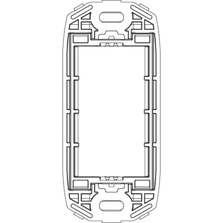 Vimar ARKÉ 1-Module Panel Mounting Frame, With Screws, Thermoplastic, Front-Side Mount, Horizontal and Vertical — Quality Boat Parts