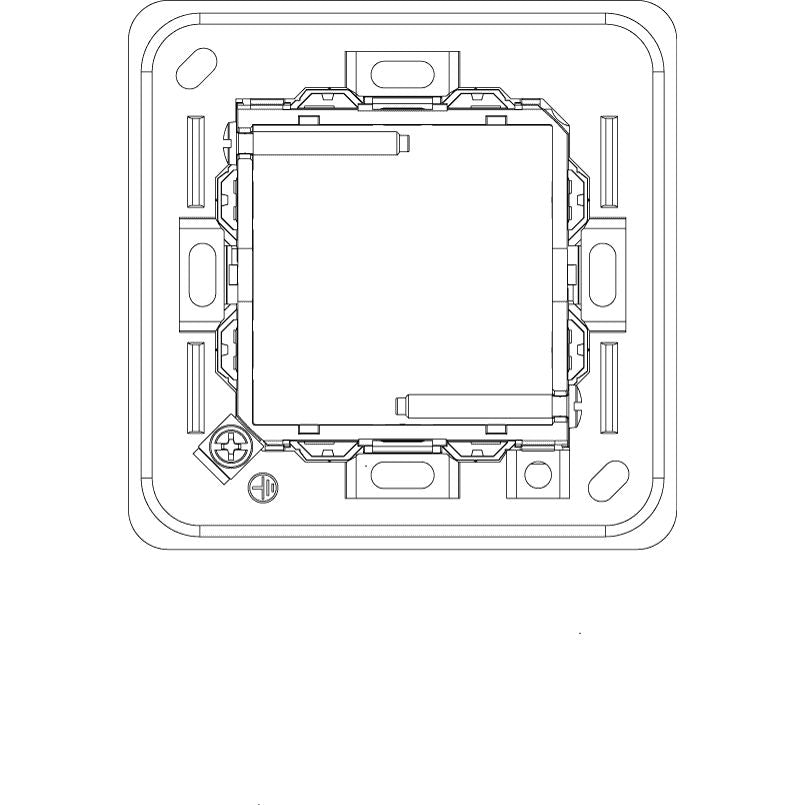 Vimar Eikon 2M Mounting Frame, For British Standard Square Boxes — Quality Boat Parts