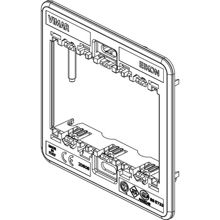 Vimar Eikon Frame 3M BS Mounting Frame, British Standard Boxes, With Screws — Quality Boat Parts