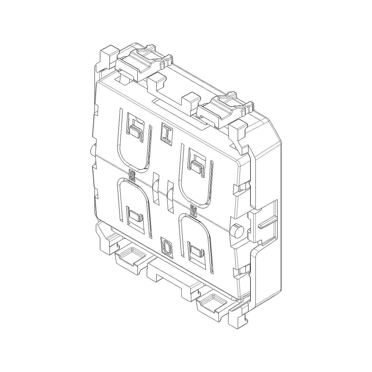 Vimar LINEA EnOcean Radio Control, For 31506/31506.2 Buttons, 4-Button, 868 MHz, Energy Harvesting, IP40, Flush-Mounted, 2 Modules — Quality Boat Parts