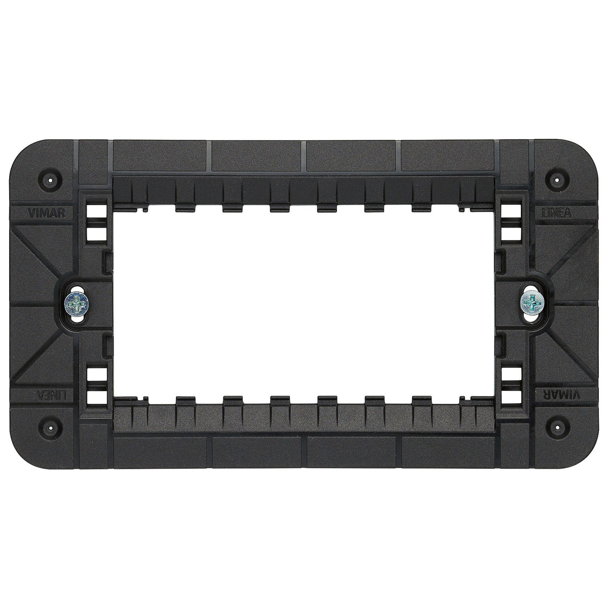Vimar Linea 4-Module Mounting Frame, Flush Mount, With Screws, Thermoplastic — Quality Boat Parts