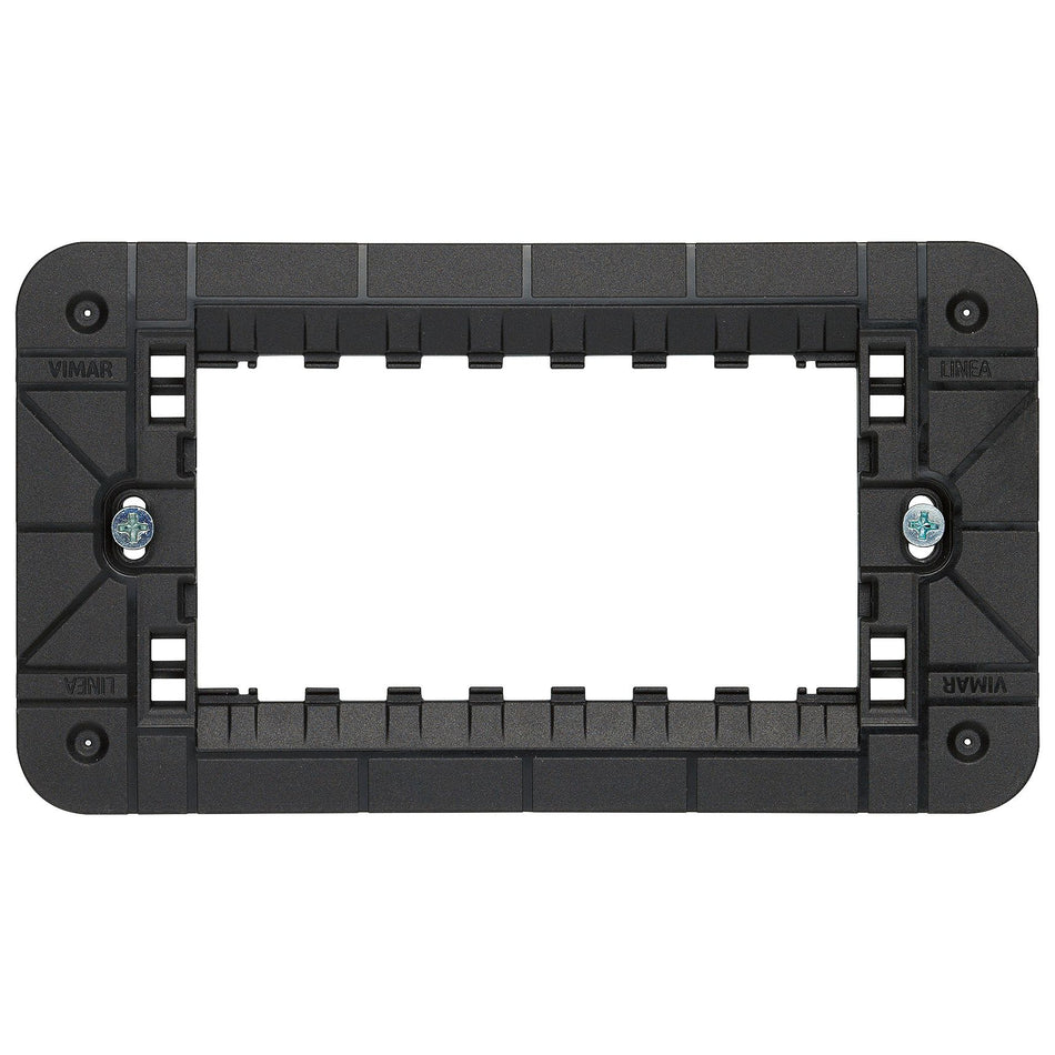 Vimar Linea 4-Module Mounting Frame, Flush Mount, With Screws, Thermoplastic — Quality Boat Parts