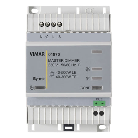Vimar By-me Plus DIN-Rail Master Dimmer, 230V, Universal/LED Retrofit Loads, IP20 — Quality Boat Parts