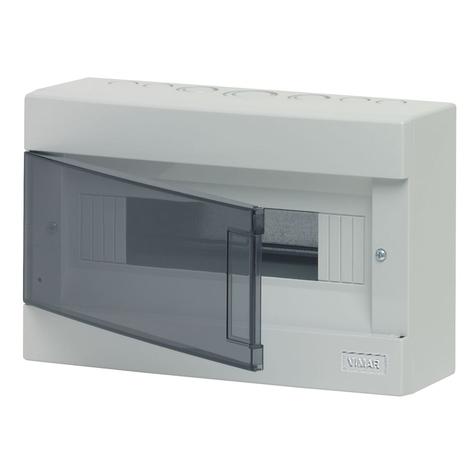Vimar Surface Consumer Unit, 12+1 Modules, IP40, Transparent Door — Quality Boat Parts
