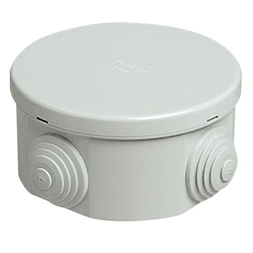 Vimar Surface-Mount Junction Box, IP44, Round, 80 x 40 mm — Quality Boat Parts