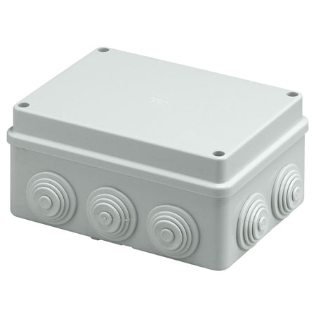 Vimar Surface-Mount IP55 Junction Box, 150x110x70mm, 20/25mm Cable Entries, 10 Inlets — Quality Boat Parts