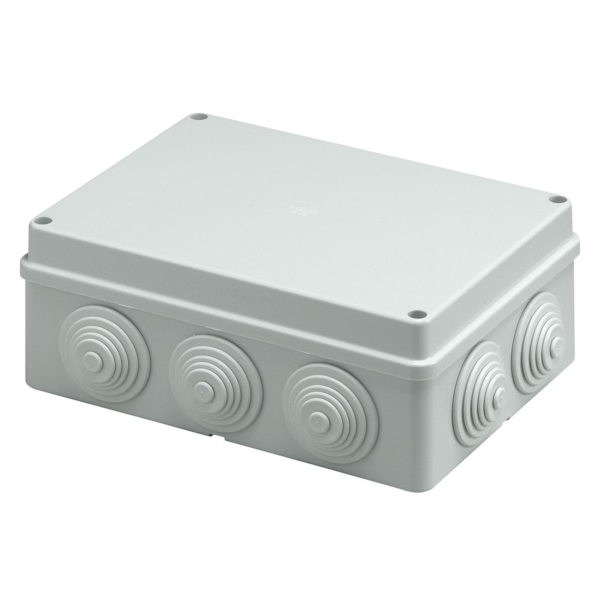 Vimar IP55 Surface-Mount Junction Box, 190 x 140 x 70 mm, 10 Inlets, Stainless Steel Screws — Quality Boat Parts
