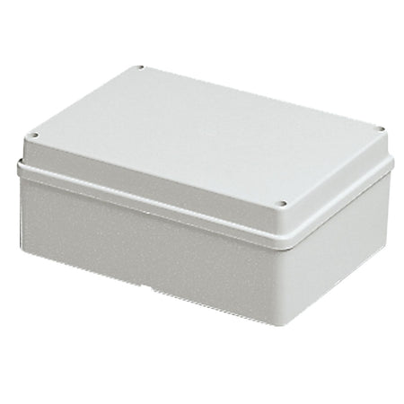 Vimar Surface-Mount Junction Box, IP56, 190 x 140 x 70 mm, Undrilled Walls, Blind Cover, Stainless Steel Screws, RAL 7035 Grey, 450 V — Quality Boat Parts