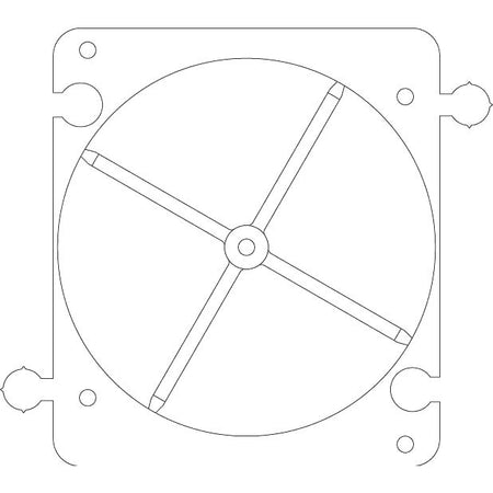 Vimar 2-Module Hollow Wall Box Mounting Frame, Centering Template, Horizontal/Vertical Coupling Joint — Quality Boat Parts