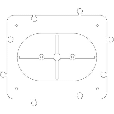 Vimar Accessory for 3-Module Hollow Wall Boxes, Frame, Centering Template, Coupling Joint — Quality Boat Parts
