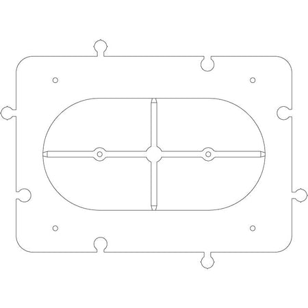 Vimar Accessory for 4-Module Hollow Wall Boxes, Frame, Centering Template, Coupling Joint — Quality Boat Parts