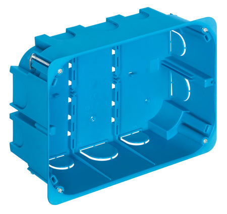 Vimar 12-14 Module Flush-Mount Box for Hollow Walls, 68 mm Cutout, 50 mm Internal Depth, Halogen-Free Plastic, GW 850C, Blue — Quality Boat Parts