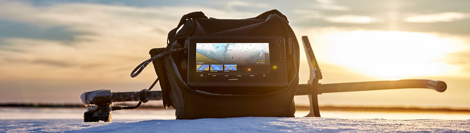 Garmin ECHOMAP UHD2 73sv Panoptix PS22-IF Ice Fishing Bundle, 7in Touchscreen with Keyed Assist, LiveVü Forward/Down, Navionics+ U.S. Inland Mapping, Pole-Free Rotator — Quality Boat Parts