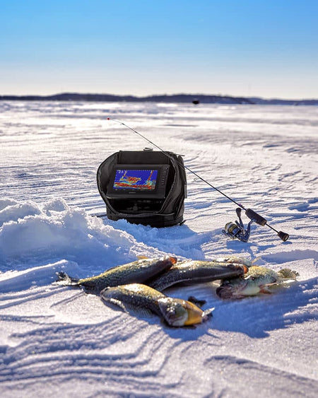Garmin ECHOMAP UHD2 73sv Panoptix PS22-IF Ice Fishing Bundle, 7in Touchscreen with Keyed Assist, LiveVü Forward/Down, Navionics+ U.S. Inland Mapping, Pole-Free Rotator — Quality Boat Parts