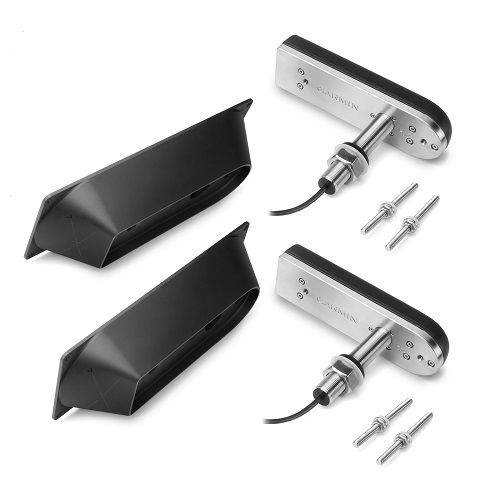 Garmin GT41-THP Thru-Hull Transducer Pair, CHIRP DownVü/SideVü, 12-Pin, Stainless Steel — Quality Boat Parts