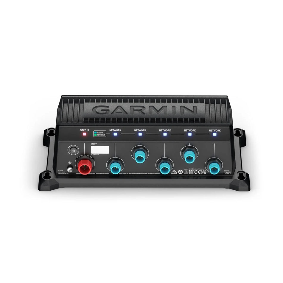 Garmin BlueNet 20 Network Switch, 5-Port, Gigabit, 10-32 Vdc, IPX7 — Quality Boat Parts