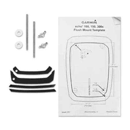 Garmin echo Flush Mount Kit, For echo 100/101/150/151/151dv/300c/301c/301dv, Flush Mount Gasket, Mounting Hardware — Quality Boat Parts