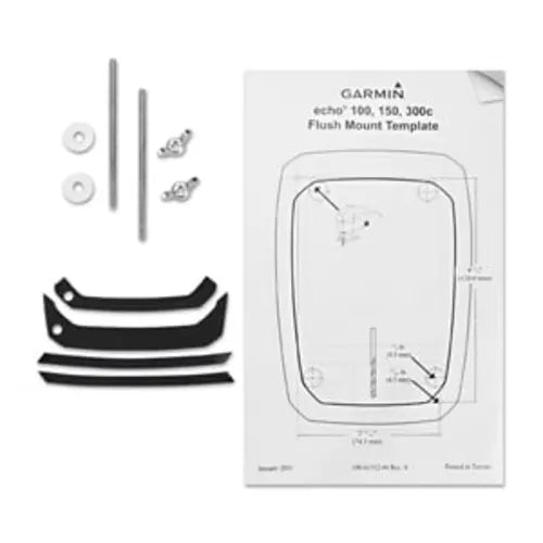 Garmin echo Flush Mount Kit, For echo 100/101/150/151/151dv/300c/301c/301dv, Flush Mount Gasket, Mounting Hardware — Quality Boat Parts
