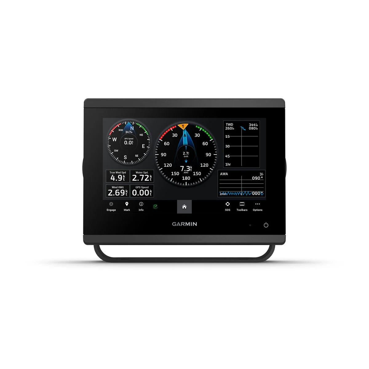 Garmin GPSMAP 723xsv 7 in Chartplotter/Sonar Combo, Touchscreen, Ultra HD SideVü/ClearVü, 1 kW Traditional/CHIRP, NMEA 2000, Garmin Marine Network, IPX7, Worldwide Basemap — Quality Boat Parts