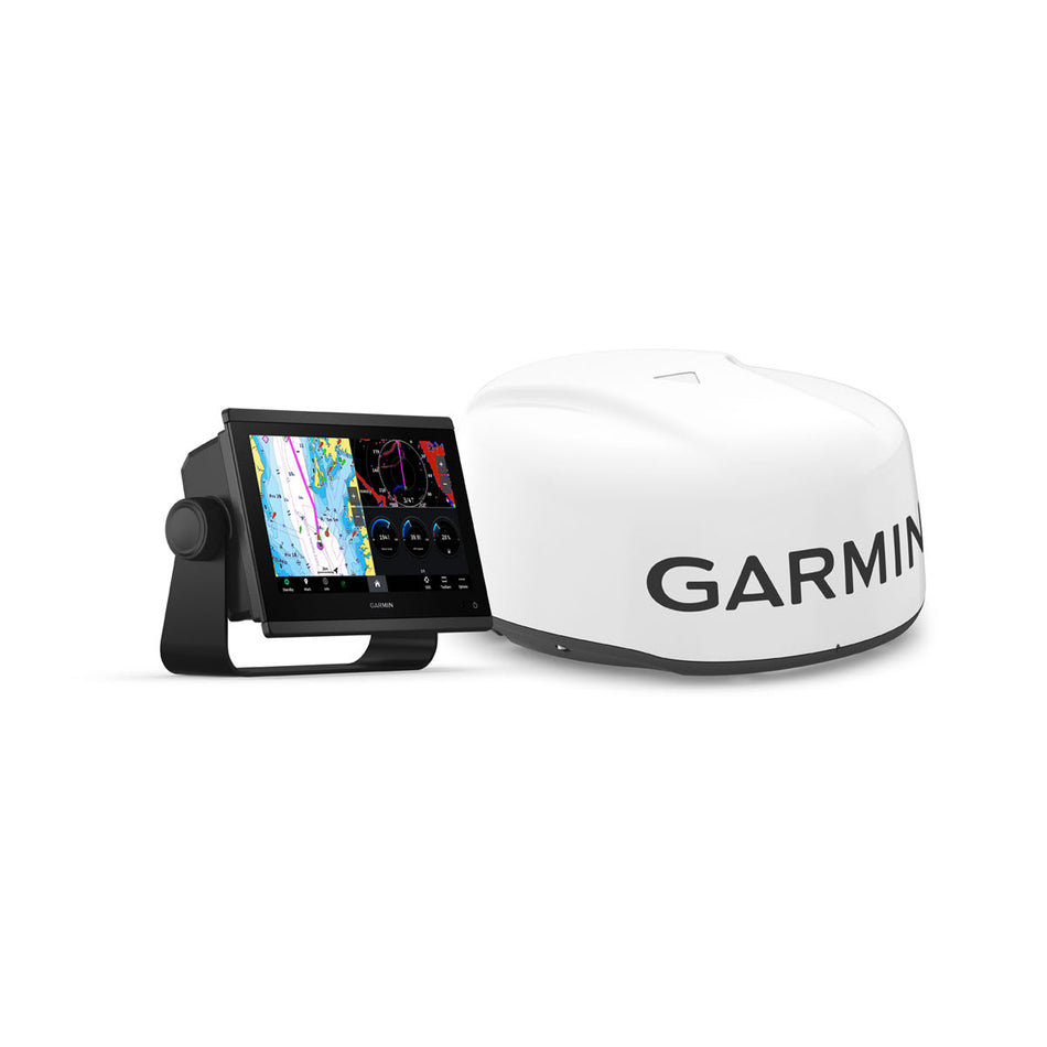 Garmin GPSMAP 1223xsv HD3 Radar Pack, 12 in IPS Touchscreen, GMR 18 HD3 4 kW Radar Dome, SideVü/ClearVü and Traditional CHIRP Sonar, NMEA 2000, IPX7 — Quality Boat Parts