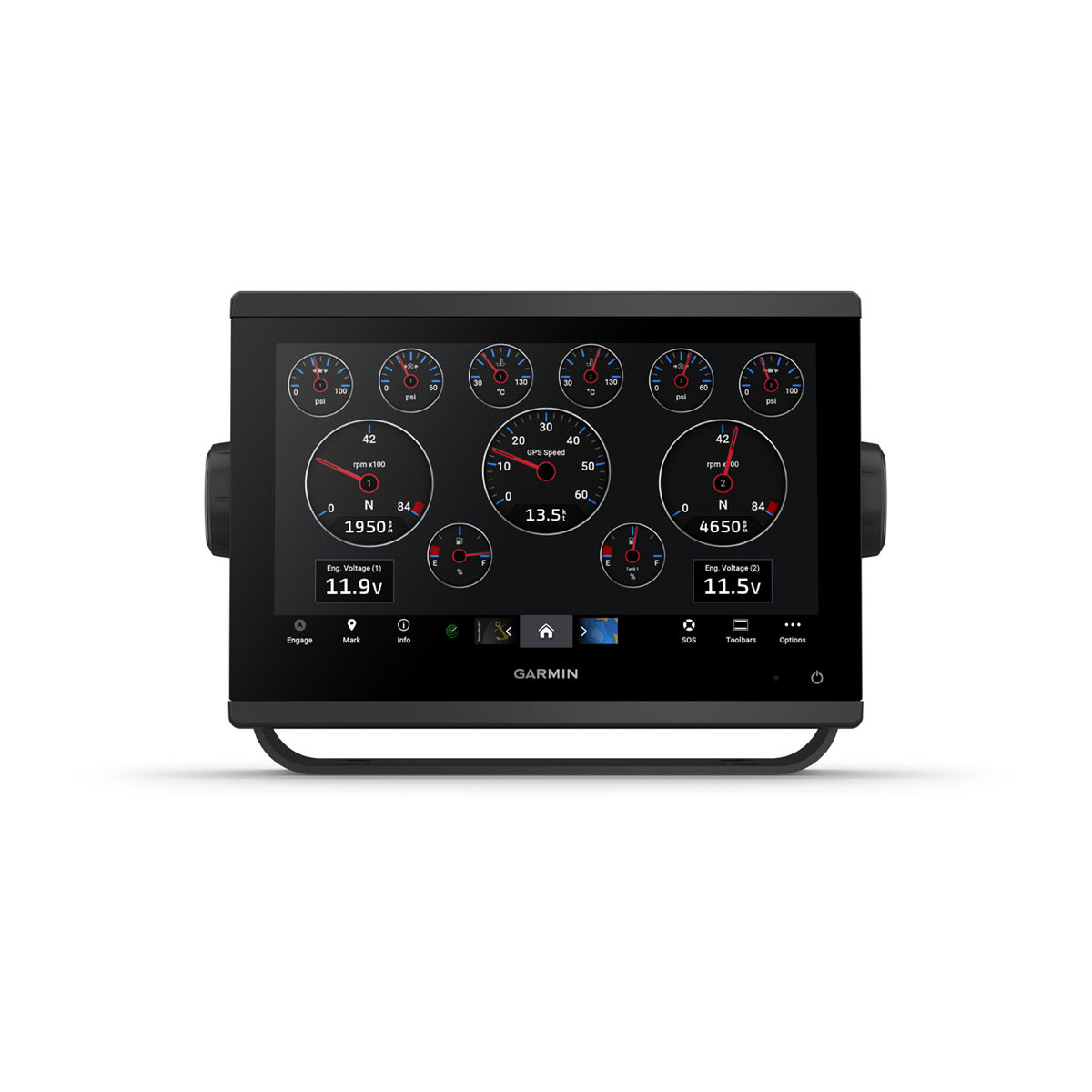 Garmin GPSMAP 1223xsv HD3 Radar Pack, 12 in IPS Touchscreen, GMR 18 HD3 4 kW Radar Dome, SideVü/ClearVü and Traditional CHIRP Sonar, NMEA 2000, IPX7 — Quality Boat Parts