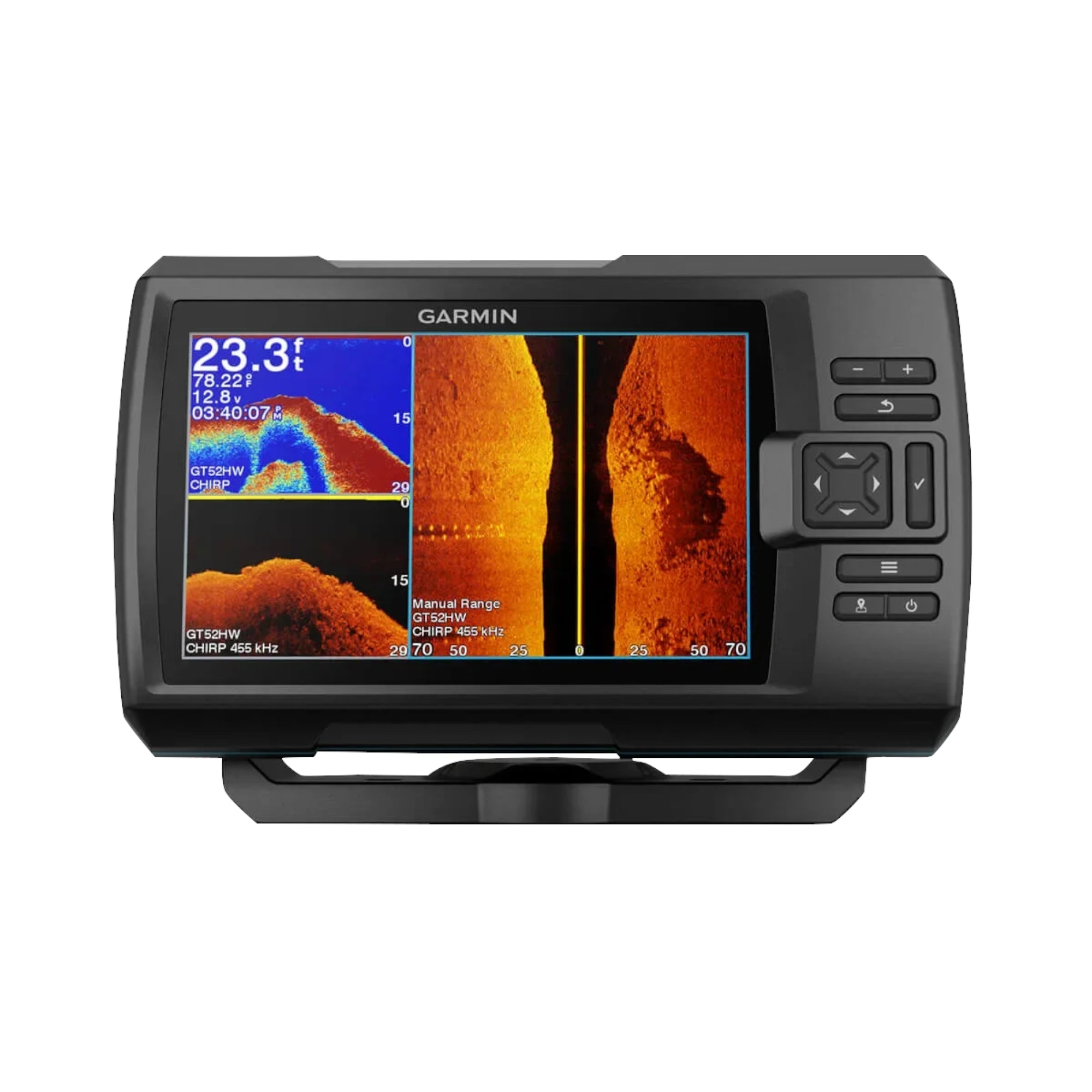 Garmin STRIKER Vivid 7sv Fishfinder GPS, 7in WVGA, CHIRP SideVü and ClearVü, Wi-Fi, IPX7, Without Transducer — Quality Boat Parts