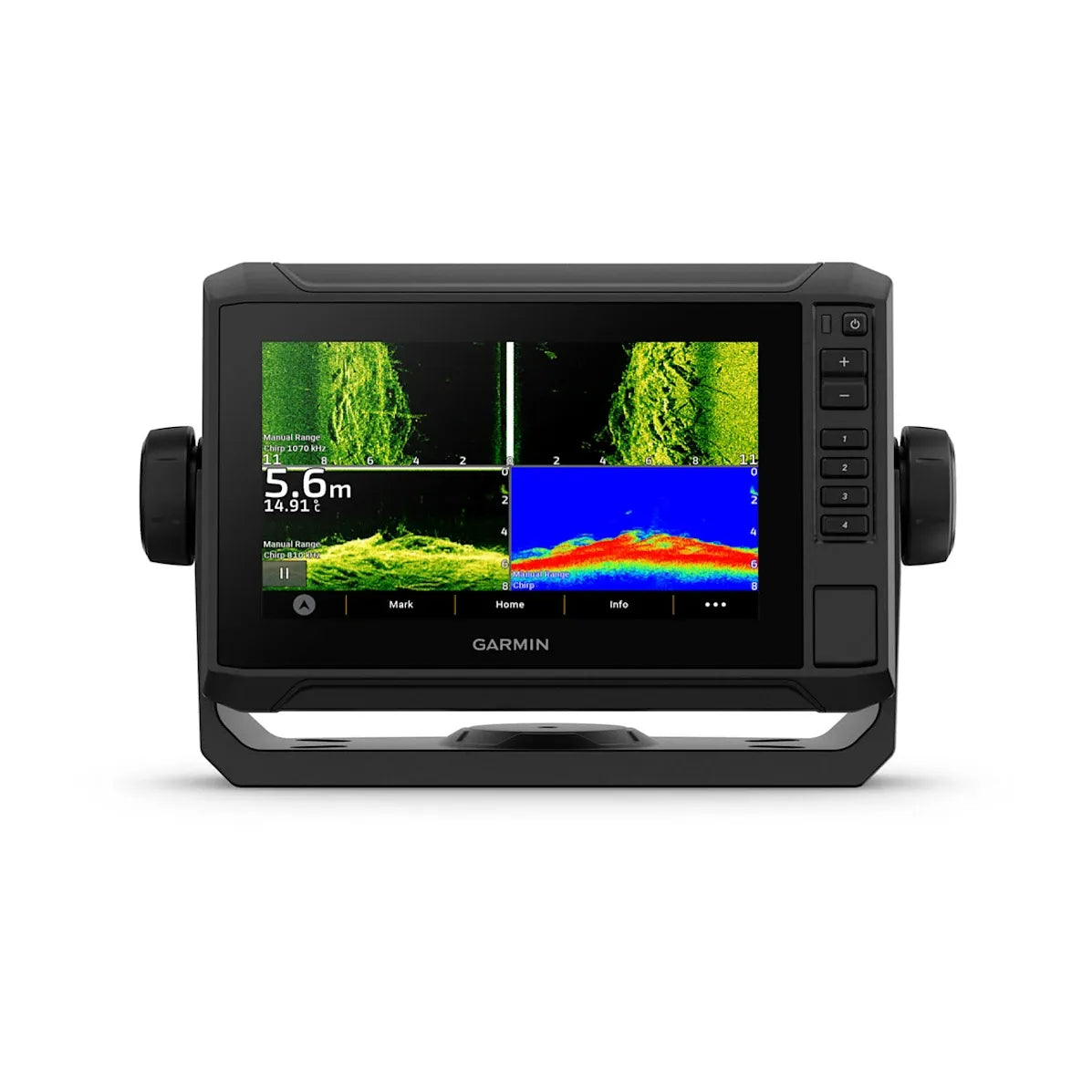 Garmin ECHOMAP UHD2 75sv Chartplotter/Fishfinder, 7 in Touchscreen with Keyed Assist, Garmin Navionics+ Canada Inland and Coastal Maps, GT54-TM Transducer, ClearVü and SideVü Sonar, Wi-Fi, NMEA 2000, IPX7 — Quality Boat Parts