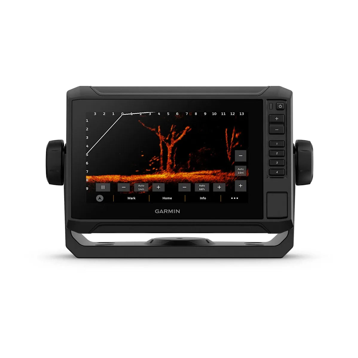 Garmin ECHOMAP UHD2 75sv Chartplotter/Fishfinder, 7 in Touchscreen with Keyed Assist, Garmin Navionics+ Canada Inland and Coastal Maps, GT54-TM Transducer, ClearVü and SideVü Sonar, Wi-Fi, NMEA 2000, IPX7 — Quality Boat Parts