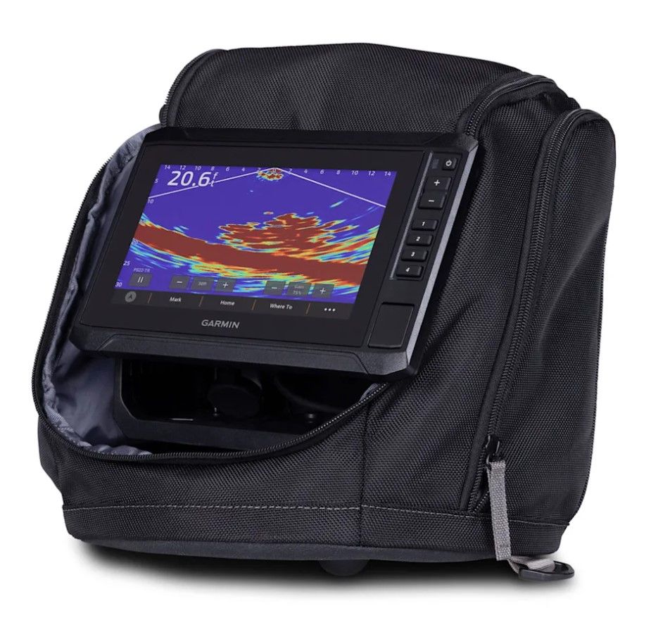 Garmin ECHOMAP UHD2 75sv Ice Fishing Bundle, Panoptix PS22-IF LiveVü Forward/Down, Canada Inland & Coastal Charts — Quality Boat Parts