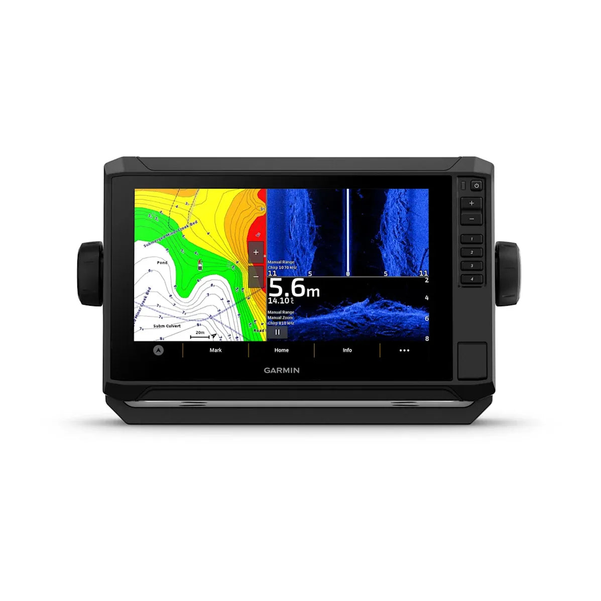 Garmin ECHOMAP UHD2 95sv Chartplotter/Fishfinder Combo, GT56UHD-TM Transducer Included, 9 in Touchscreen Display, Keyed Assist, Preloaded Navionics+ Canada Inland/Coastal Maps, Traditional Sonar, ClearVü and SideVü Sonar, NMEA 2000, Wi-Fi, Multi-Band GPS — Quality Boat Parts