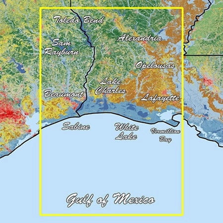 Garmin Standard Mapping Chart Card, Louisiana West Professional, microSD/SD, High-Resolution Coastal Aerial Overlay, Wildlife Management Areas, Offshore Lease Areas — Quality Boat Parts