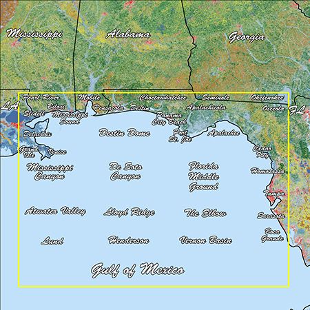 Garmin Standard Mapping Gulf Coast Professional microSD/SD Card, High-Resolution Aerial Overlay, Offshore Lease Blocks, Marsh Highway System, Wildlife Management Areas — Quality Boat Parts