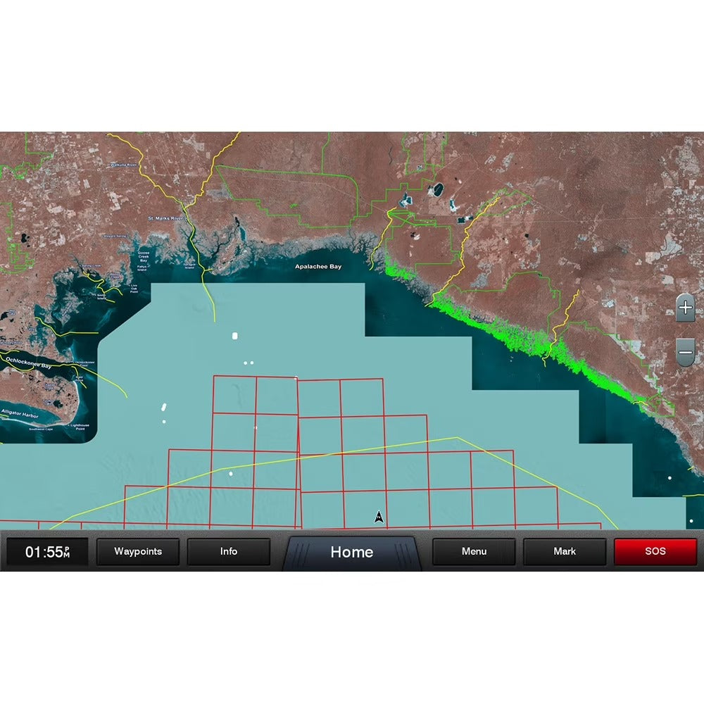 Garmin Standard Mapping Gulf Coast Professional microSD/SD Card, High-Resolution Aerial Overlay, Offshore Lease Blocks, Marsh Highway System, Wildlife Management Areas — Quality Boat Parts