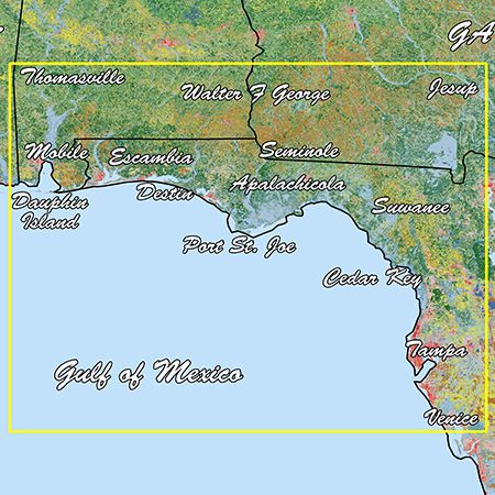 Garmin Standard Mapping Emerald Coast Professional microSD/SD Card, Coastal Aerial Overlay, State/Federal Offshore Boundaries — Quality Boat Parts