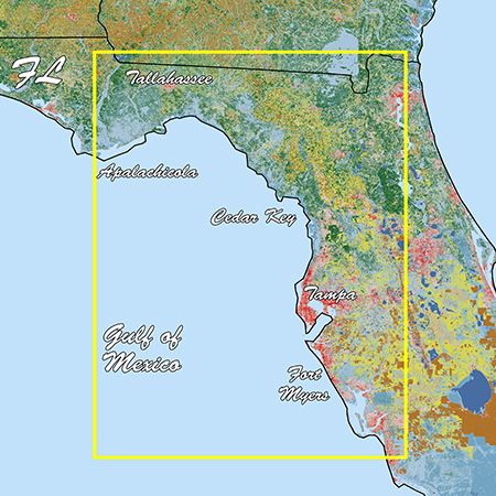 Garmin Standard Mapping Florida West Peninsula microSD/SD Card, Professional, Coastal Aerial Overlay, State/Federal Boundaries, Wildlife Management Areas, Offshore Lease Areas — Quality Boat Parts