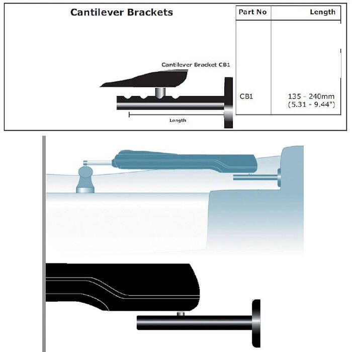 Simrad Cantilever Tiller Bracket, For TP Series Tiller Pilots, 135-240 mm — Quality Boat Parts