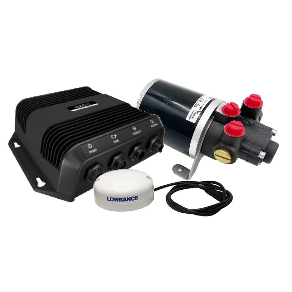 Simrad NAC-1 Outboard Hydraulic Pilot Pack, NMEA 2000, Pump-1 MKII, Point-1 AP GPS/Heading Sensor — Quality Boat Parts