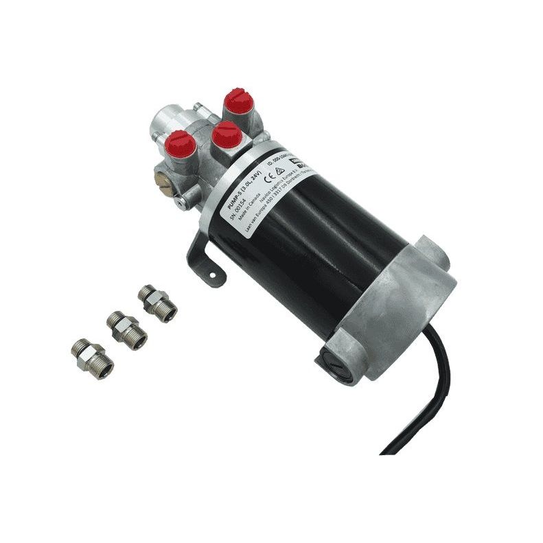 Simrad PUMP-5 MKII Reversible Hydraulic Autopilot Pump, NAC-3/AC42 Required, 24V, 3.0 L/min, For 290-960 cc Cylinder Displacement, SteadySteer Compatible, ORB Connections, Includes 3 ORB-5 to 9/16 UNF Fittings — Quality Boat Parts