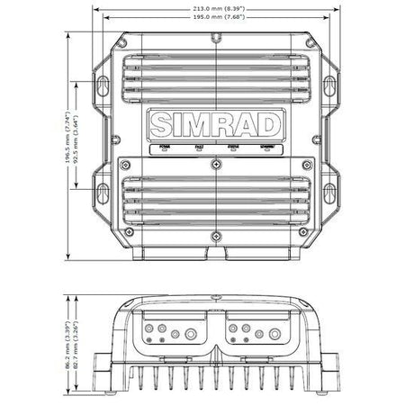 Simrad RI-50 Radar Power Supply, For HALO 2000/3000 Radars, 12/24V — Quality Boat Parts