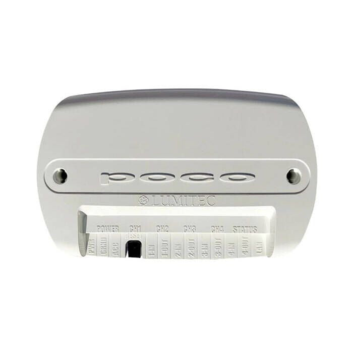 Lumitec Poco 3 Digital Lighting Control Module, For PLI-Enabled Lights, 10-30V, 4-Channel 10A/Ch, 40A Max, WiFi, Bluetooth-LE, 10/100 Ethernet, IP65 — Quality Boat Parts