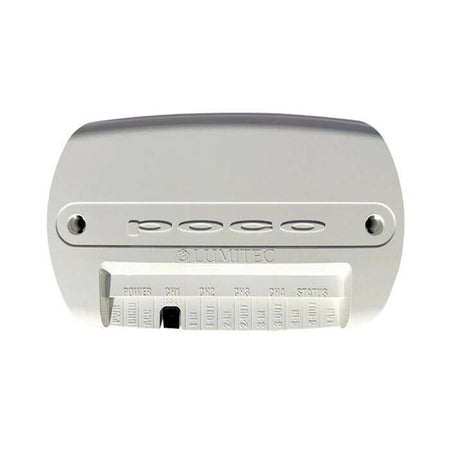 Lumitec Poco 3 Digital Lighting Control Module, For PLI-Enabled Lights, 10-30V, 4-Channel 10A/Ch, 40A Max, WiFi, Bluetooth-LE, 10/100 Ethernet, IP65 — Quality Boat Parts