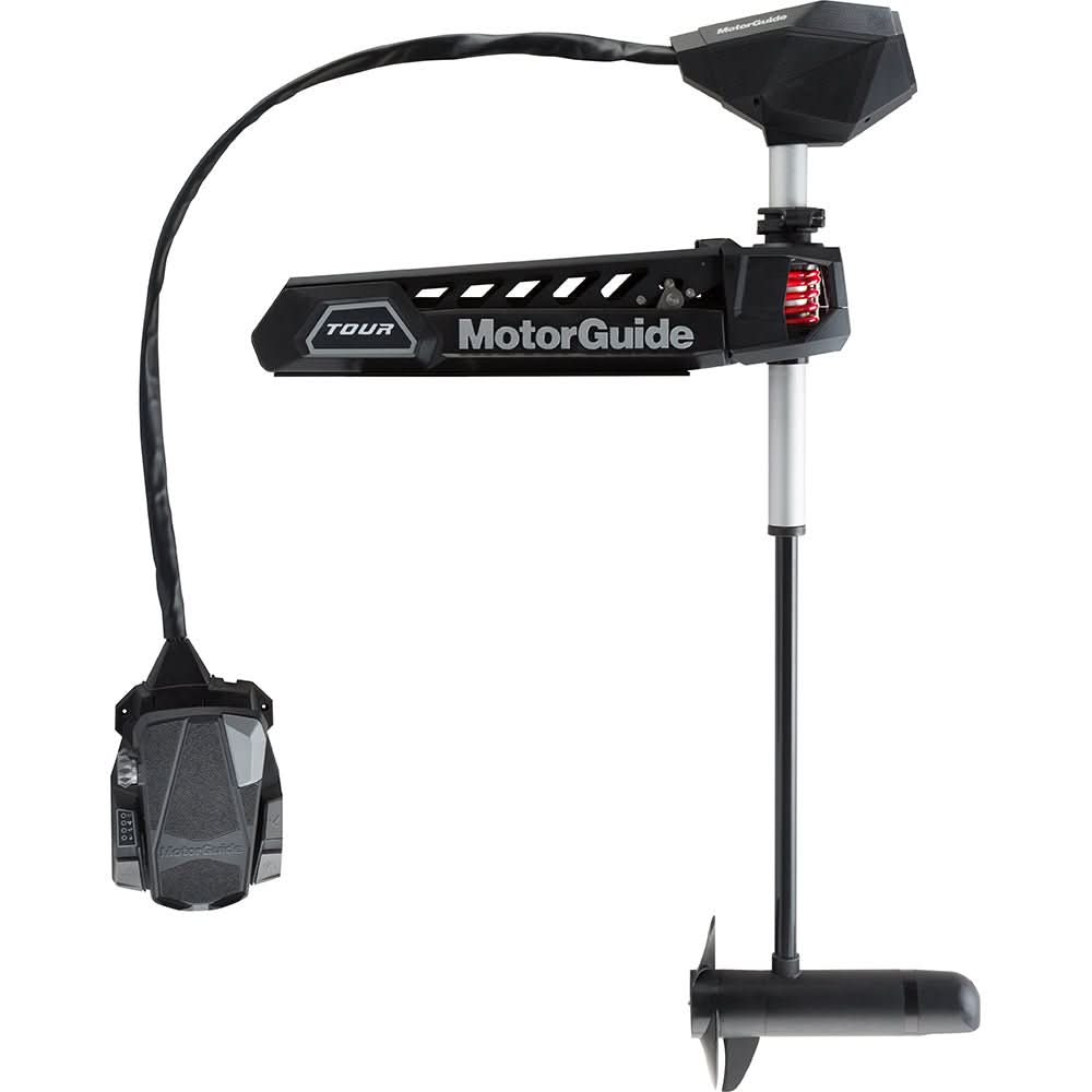 MotorGuide Tour Pro Bow-Mount Cable-Steer Trolling Motor, Pinpoint GPS, 109 lb Thrust, 36V, 45 in Shaft, Foot Pedal/Remote Control, Freshwater — Quality Boat Parts