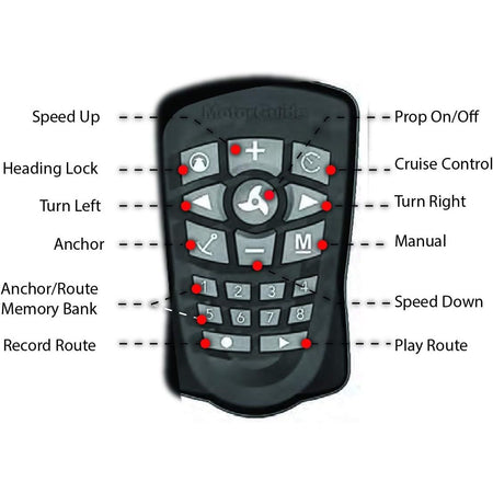 MotorGuide PinPoint GPS Navigation System, Anchor Mode, Heading Lock, Route Record and Playback, Cruise Control, Remote Control — Quality Boat Parts