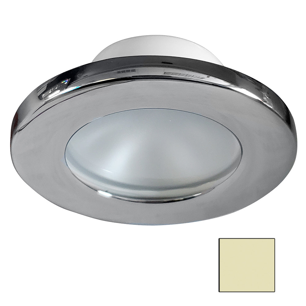 i2Systems Apeiron A3101Z Screw-Mount LED Downlight, 3000K Warm White, IP67, Polished Chrome — Quality Boat Parts